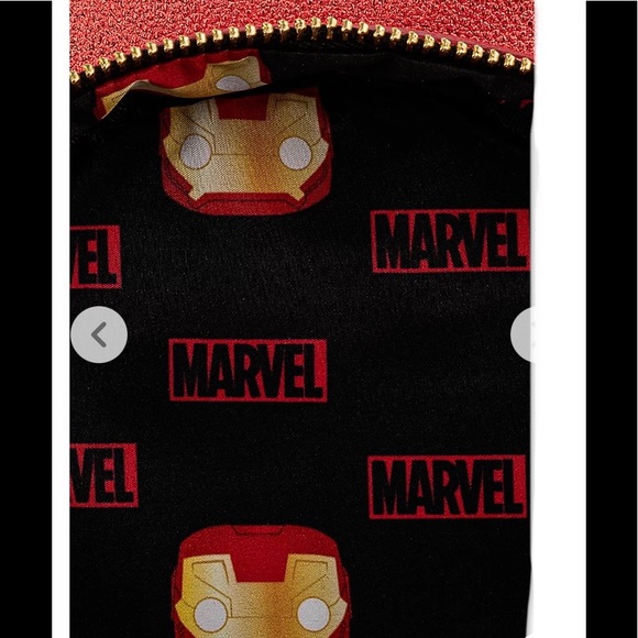 LOUNGEFLY FUNKO POP! MARVEL IRON MAN Light Up MINI BACKPACK! - Picture 7 of 8